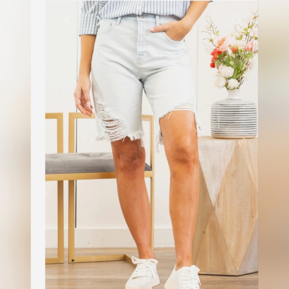 Kancan Ava High-rise 90's Boyfriend shorts